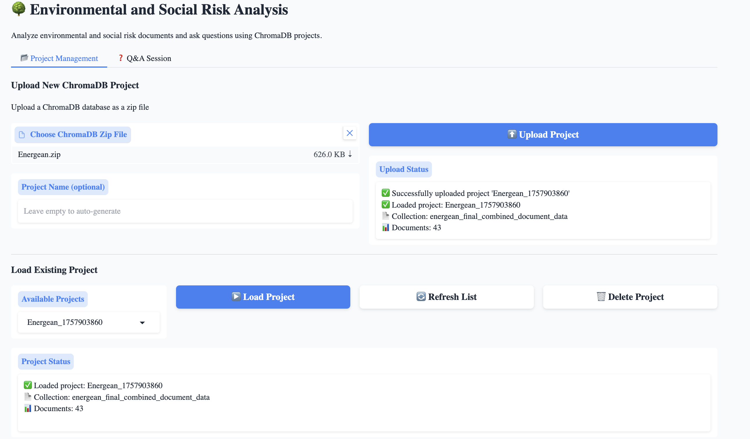 Manage project documents to review